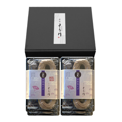 潤生祈長寿そば4パック入（つゆ付き/8食入）の商品イメージ