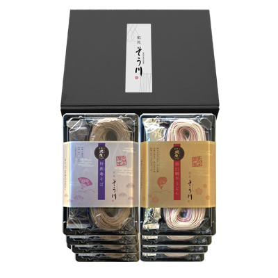 潤生祈長寿そば＆目出鯛平うどんセット8パック入（つゆ付き/16食入）の商品イメージ