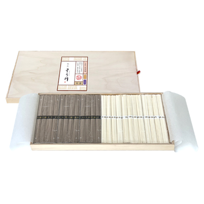 木箱そう川特選そば＆早茹でうどんセット（つゆなし/12食入）の商品イメージ