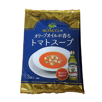 BOSCO付きオリーブオイル香るトマトスープ（3袋入り）の商品イメージ